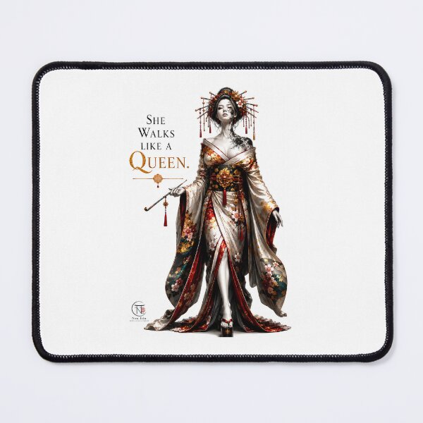 Item preview, She Walks Like a Queen | Neo Edo Oiran Art designed and sold by Neo Edo Studio.