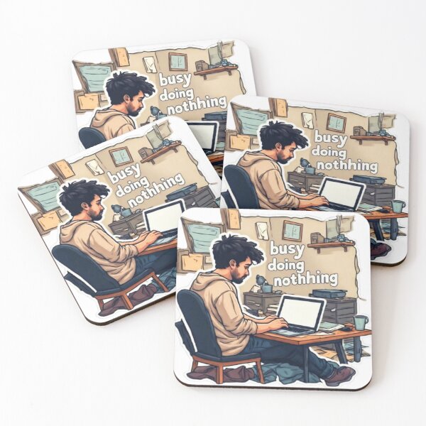 Item preview, Busy Doing Nothing designed and sold by VelvetDoods.