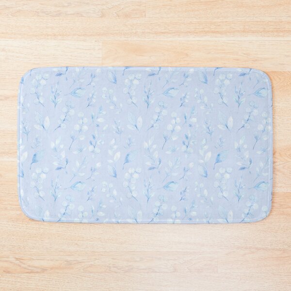 Item preview, Blue Watercolor Botanical Pattern | Elegant Floral Leaves Seamless Design | Soft Cottagecore Nature Print designed and sold by StudiobyTara.