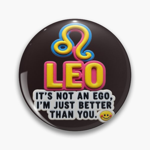 Item preview, leo it's not an ego colorful typographic funny zodiac design designed and sold by SmashingDeals.