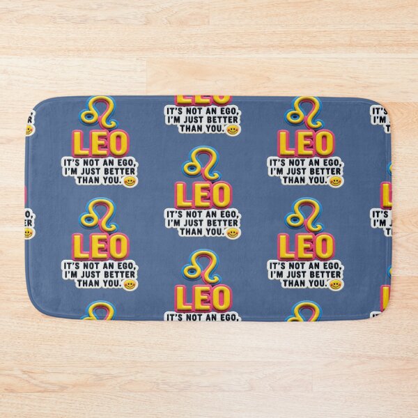 Item preview, leo it's not an ego colorful typographic funny zodiac design designed and sold by SmashingDeals.