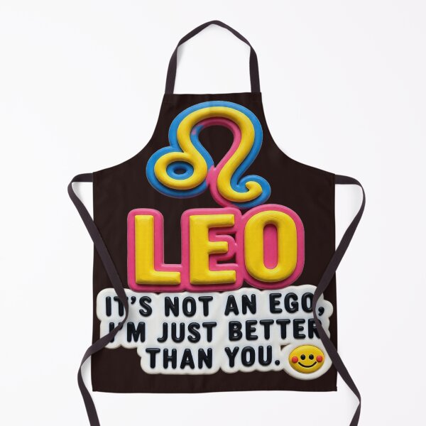 Item preview, leo it's not an ego colorful typographic funny zodiac design designed and sold by SmashingDeals.