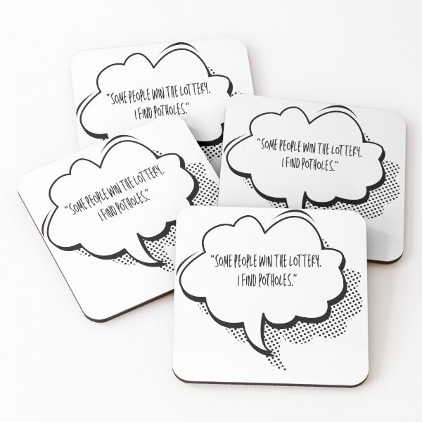Item preview, Thought bubble: Some people win the lottery. I find potholes. designed and sold by infinitearte.
