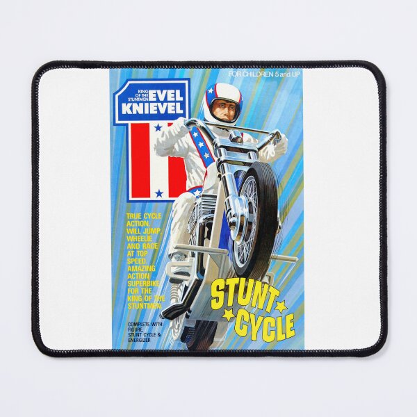 Item preview, Evel Knievel toy box art designed and sold by The Retromotel.