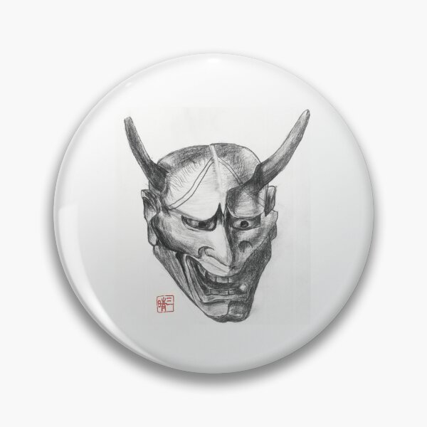 Item preview, Japanese Hannya Mask Pencil Drawing designed and sold by mitsuharu.