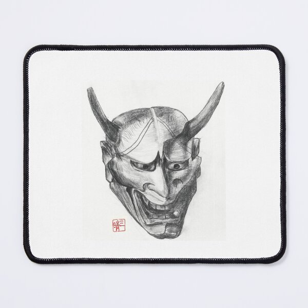 Item preview, Japanese Hannya Mask Pencil Drawing designed and sold by mitsuharu.