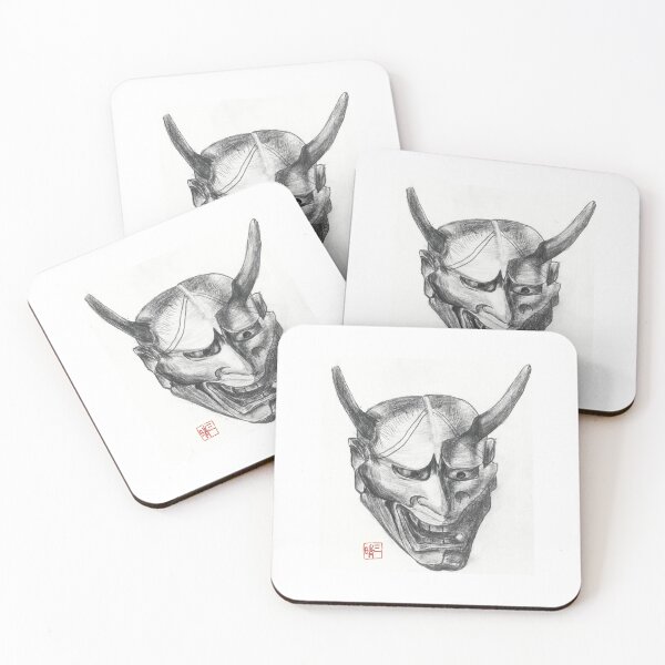 Item preview, Japanese Hannya Mask Pencil Drawing designed and sold by mitsuharu.