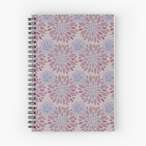 Item preview, Elegant Purple Floral Seamless Pattern | Modern Geometric Flower Repeat designed and sold by StudiobyTara.