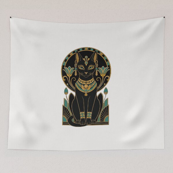 Item preview, Bastet Egyptian Cat Goddess Portrait designed and sold by Inkworksbyshery.