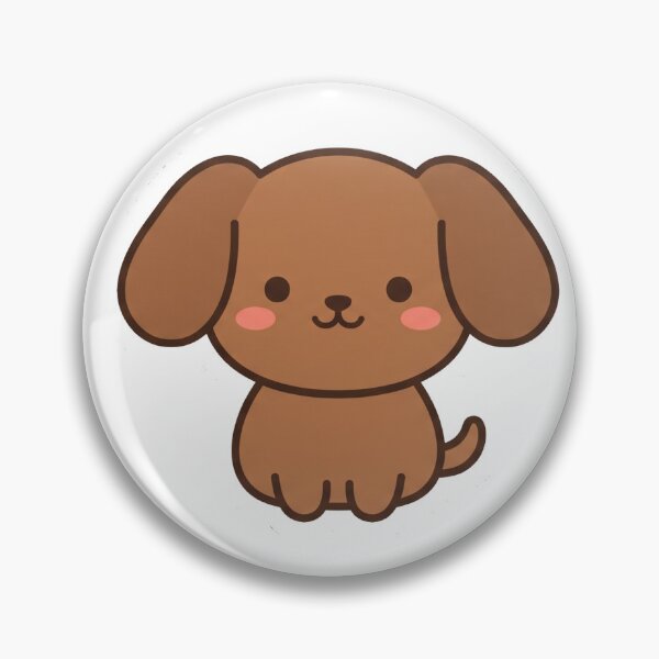 Item preview, Tiny Brown Dog Minimalist Kawaii Sticker 2 designed and sold by sillyweas.