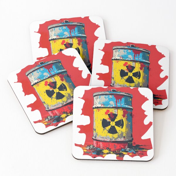 Item preview, Radioactive Waste Barrel – Punk Pop Art Design designed and sold by C6 ZONE.