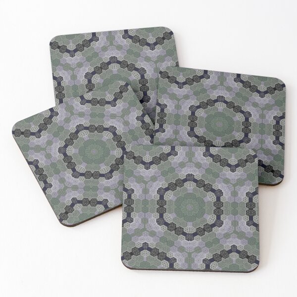 Item preview, Geometric Kaleidoscope Pattern | Modern Abstract Mosaic in Sage Green & Lavender designed and sold by StudiobyTara.