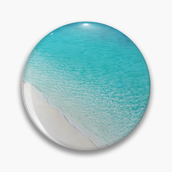 Item preview, Aerial View Turquoise Ocean Waves | Minimalist Beach Drone Photography | Turquoise Beach Aesthetic  designed and sold by Dezinix.