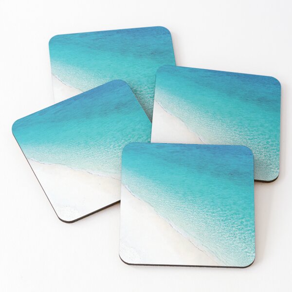 Item preview, Aerial View Turquoise Ocean Waves | Minimalist Beach Drone Photography | Turquoise Beach Aesthetic  designed and sold by Ideeplyfeltit.