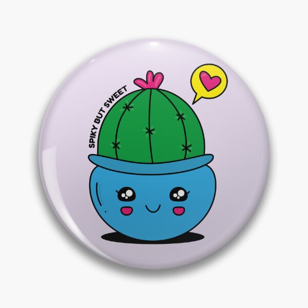 Item preview, Kawaii-style cactus with a spiky but sweet phrase designed and sold by Custom Nuvola.