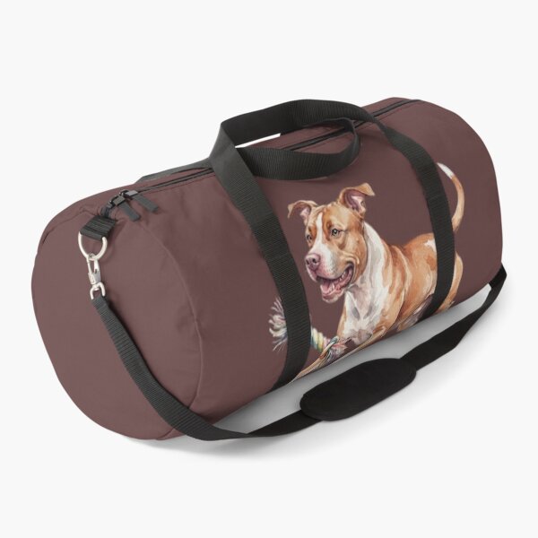 Item preview, Watercolor American Pitbull playing designed and sold by TheMagicIcon.