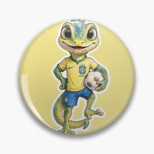 Item preview, Brazilian Soccer "Troirinha" Mascot Cute Illustration by Mimi Artes designed and sold by mimiartes.