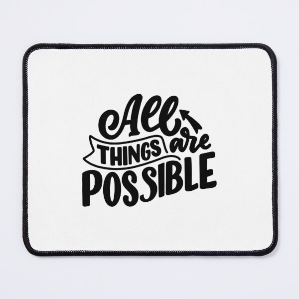 Item preview, All Things Are Possible Positive Inspiration Motivation Mindset designed and sold by RetroMini2026.