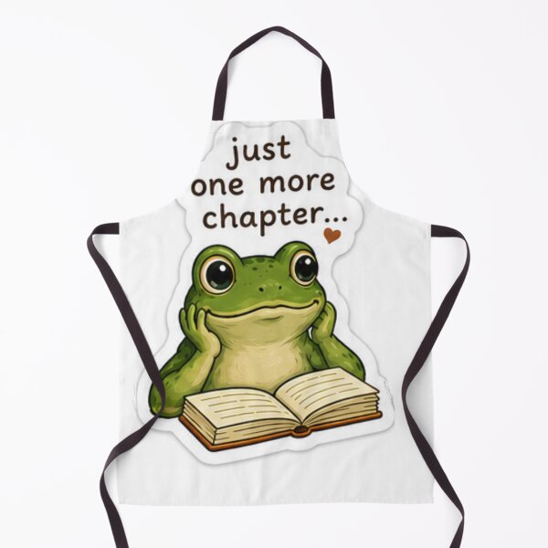 Item preview, Just One More Chapter Frog Sticker designed and sold by AtlasPixel.