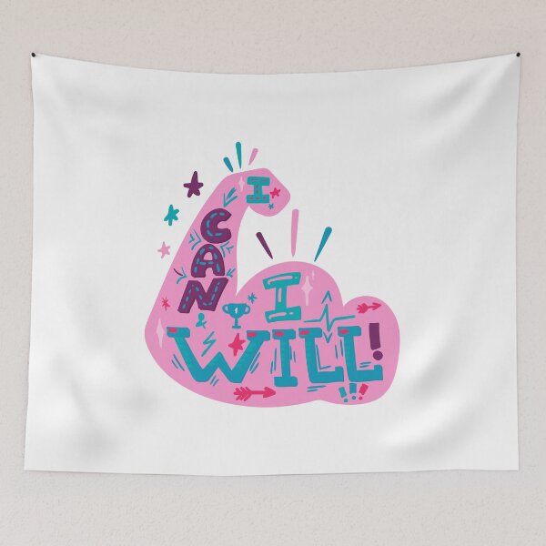 Item preview, I Can I Will Motivational Strength Empowerment Determination designed and sold by RetroMini2026.