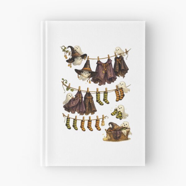Item preview, Ghost Halloween Laundry | Cute Witch Clothesline | Cozy Spooky Ghosts | Whimsical Halloween Decor | Kawaii Autumn Witchcore | Cottagecore Halloween designed and sold by MrDev.