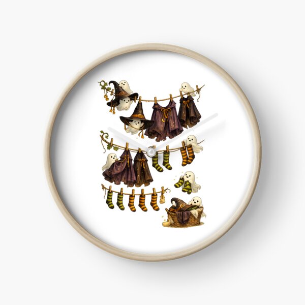 Item preview, Ghost Halloween Laundry | Cute Witch Clothesline | Cozy Spooky Ghosts | Whimsical Halloween Decor | Kawaii Autumn Witchcore | Cottagecore Halloween designed and sold by MrDev.