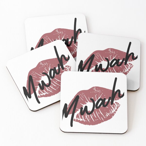 Artikelvorschau, Mwah – Ästhetische Pop-Art mit kirschroten Lippen entworfen und verkauft von designsoftinaa.