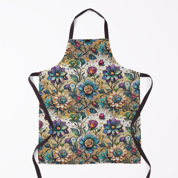 Item preview, Vintage Blue and Yellow Floras designed and sold by Beyond The Canvas.