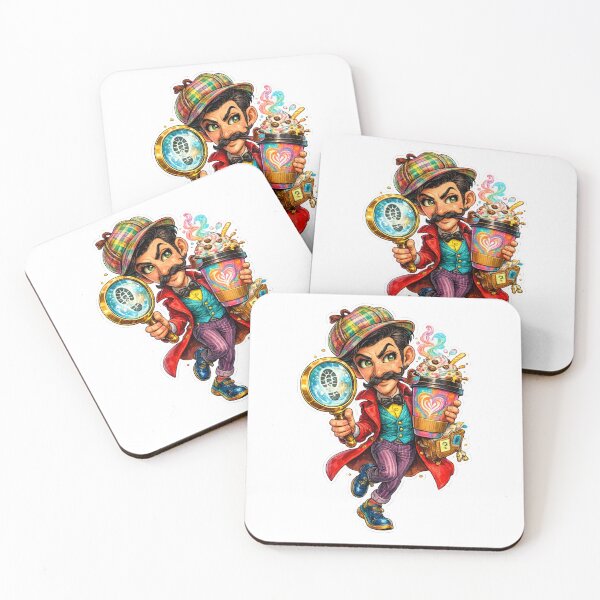 Item preview, Funny Detective Cartoon designed and sold by AlexLineArt.
