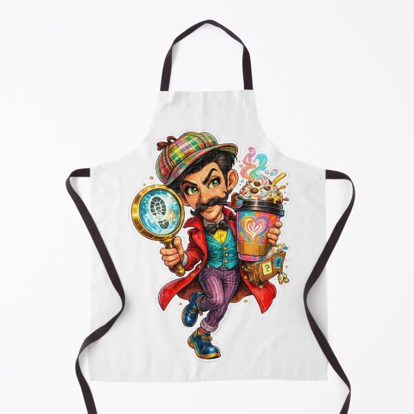 Item preview, Funny Detective Cartoon designed and sold by AlexLineArt.