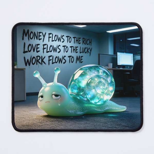 Item preview, The Corporate Snail - Money, Love, and Work Reality designed and sold by ABYSSLAB.