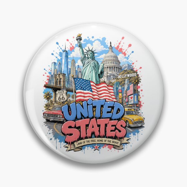 Item preview, United States Urban Graffiti Travel Vintage Design designed and sold by AtuqStudio.