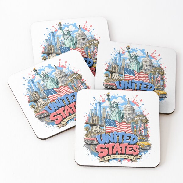 Item preview, United States Urban Graffiti Travel Vintage Design designed and sold by EdwinkOne.