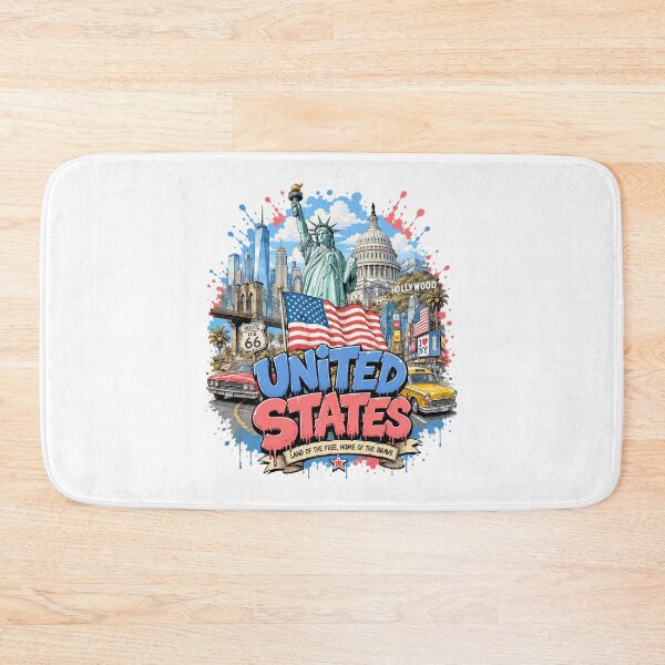 Item preview, United States Urban Graffiti Travel Vintage Design designed and sold by AtuqStudio.