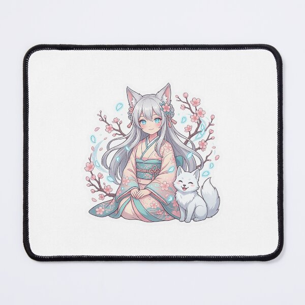 Item preview, Fox spirit anime girl sticker designed and sold by Designertanya.
