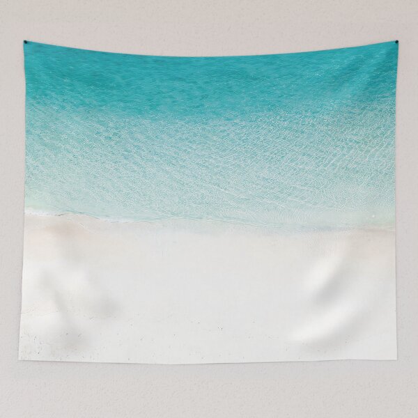 Item preview, Serene Ocean Waves Aerial View - Turquoise Sea Minimalist Coastal Photography | Turquoise Beach Aesthetic  designed and sold by Dezinix.