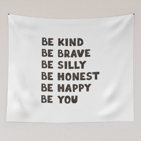 Item preview, Be Kind Be Brave Be Silly Be Honest Be Happy Be You Self Love Empowerment Positive Quote designed and sold by RetroMini2026.