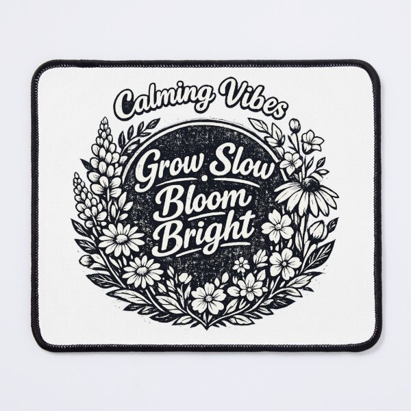 Item preview, Grow Slow Bloom Bright Calming Vibes designed and sold by DPBTees70.