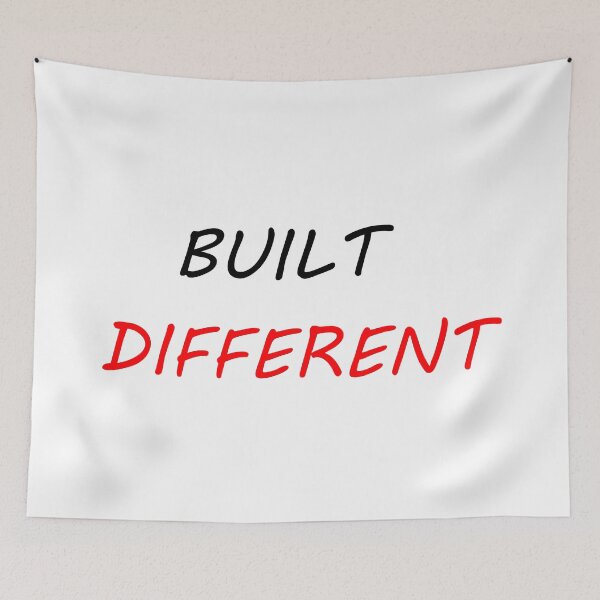 Item preview, Built Different Life Motivation Quote designed and sold by BigBoyFunky.