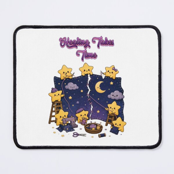 Item preview, Healing Takes Time Cute Stars Sewing Night Sky Art designed and sold by Miheerala.