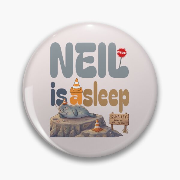 Item preview, Neil is Asleep - Funny Sleeping Neil the Seal Meme with Traffic Cones designed and sold by Pharaon 0.