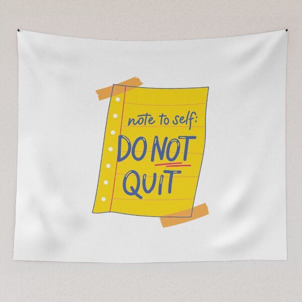 Item preview, Note To Self: Do Not Quit Motivational Encouragement Perseverance Inspiration designed and sold by RetroMini2026.