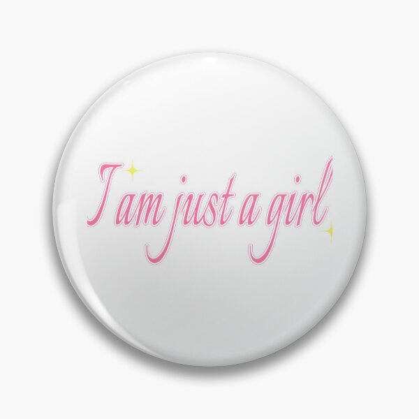 Item preview, I Am Just a Girl - Pink Aesthetic Typography Design designed and sold by designsoftinaa.