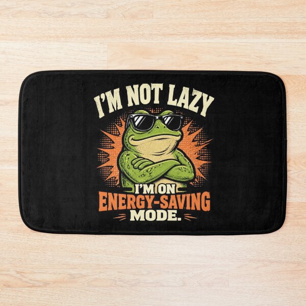 Item preview, I'm Not Lazy I'm on Energy Saving Mode – Funny Frog Vintage Graphic T-Shirt designed and sold by Cavalier-org.