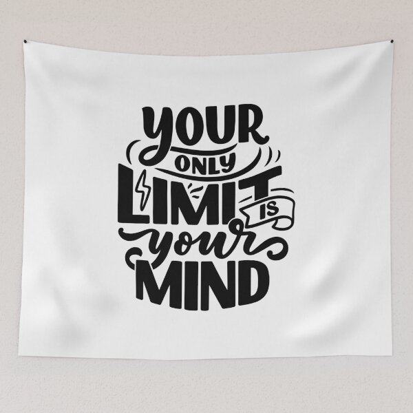 Item preview, Your Only Limit Is Your Mind Motivational Quote Self Improvement Mindset Inspiration designed and sold by RetroMini2026.