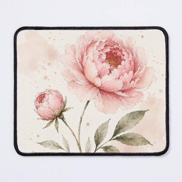 Item preview, Blush Pink Peony Watercolor Botanical Flower designed and sold by TheSlowShore.