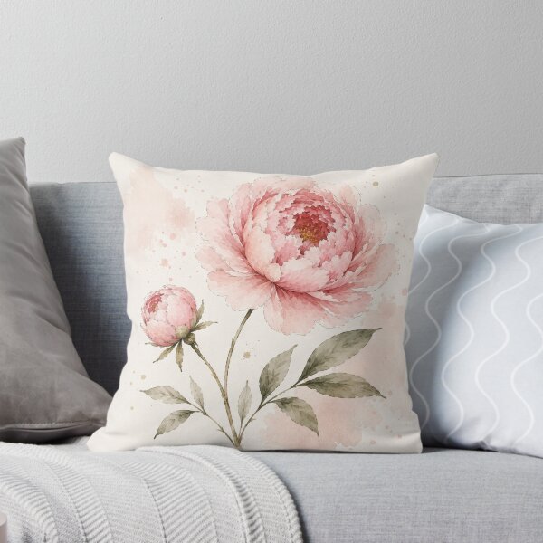 Item preview, Blush Pink Peony Watercolor Botanical Flower designed and sold by TheSlowShore.