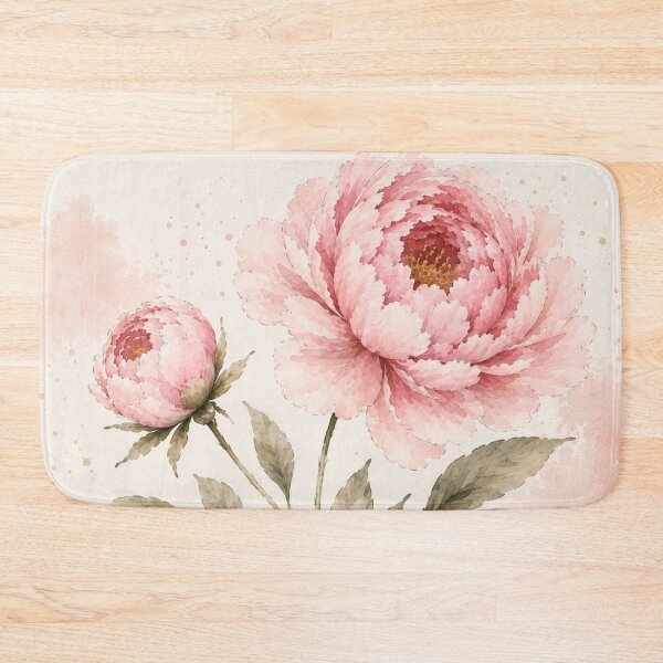 Item preview, Blush Pink Peony Watercolor Botanical Flower designed and sold by TheSlowShore.