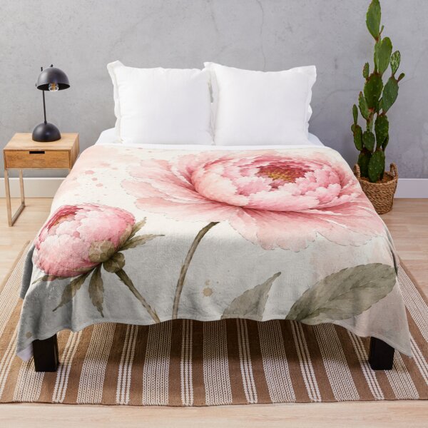Item preview, Blush Pink Peony Watercolor Botanical Flower designed and sold by TheSlowShore.