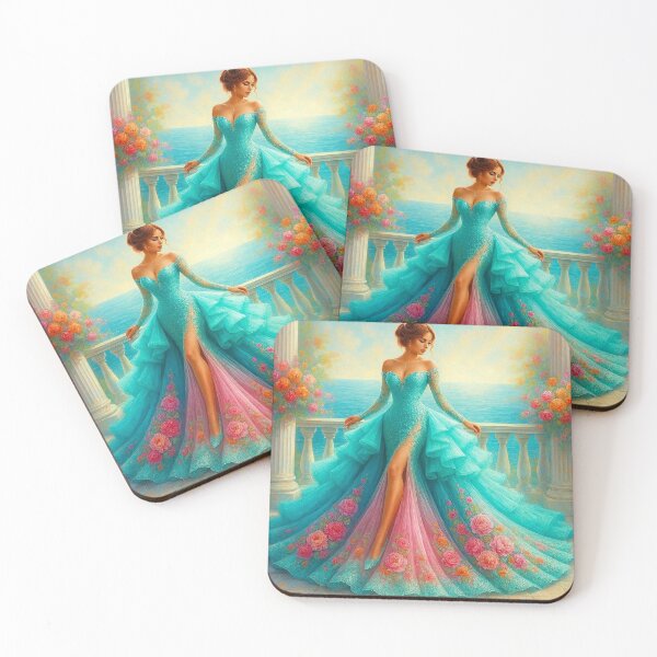 Item preview, Turquoise Elegance in Coastal Light designed and sold by EdicrisR.